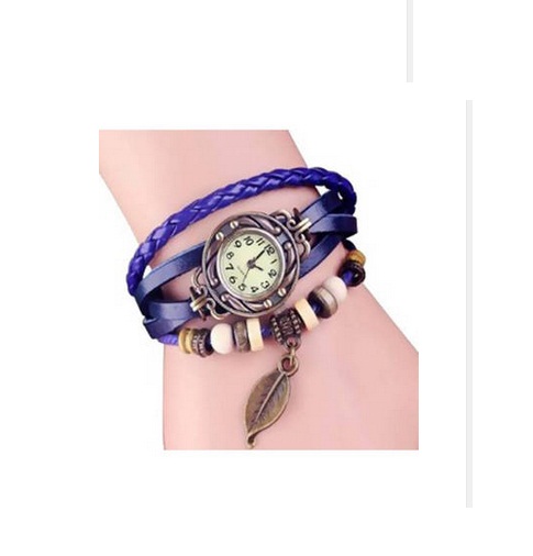India Desire : Buy Jaymataji Blue Leather Analog Watch At Rs. 263 Only- Paytm